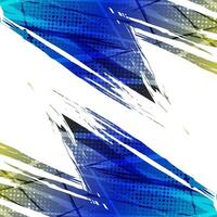 Blue and Yellow Gradient Brush Background with Halftone Effect. Abstract Grunge Sports Banner vector