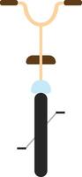 Plain bicycle front view vector