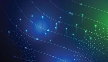Abstract network data line art background design with dotted. Computer data network background template vector