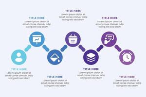 Business Circle chart infographic template design. Timeline concept with 7 steps. Can be used for presentations, workflow layout, diagram, banner, web design, Illustration. vector