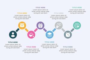 Business Circle chart infographic template design. Timeline concept with 8 steps. Can be used for presentations, workflow layout, diagram, banner, web design, Illustration. vector