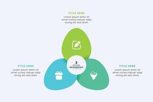 Business Circle chart infographic template design. Timeline concept with 3 steps. Can be used for presentations, workflow layout, diagram, banner, web design, Illustration. vector