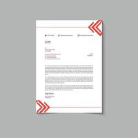 Modern letterhead template vector