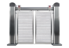 Sensor scanner entry gate. Security check gate isolated on transparent background png