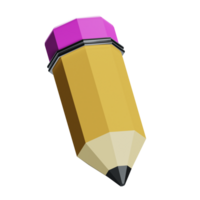 3d pencil writing tool stationery school supply png