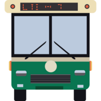 A bus with a clock on the front png