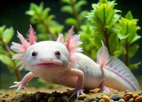 Axolotl in sea photo
