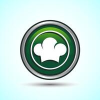 Chef Icon Button Design Illustration vector