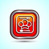 Chef Icon Button Design Illustration2 vector