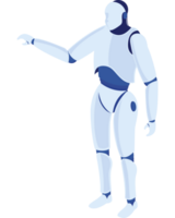 A robot pointing at something png