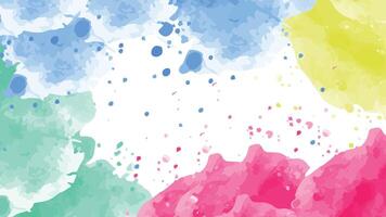 rainbow watercolor background vector