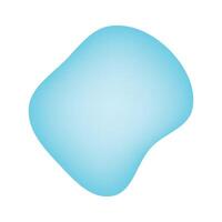 a blue, flat, abstract shape on a white background vector