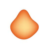 an abstract orange fluid on a white background vector