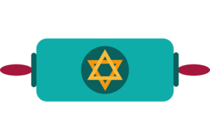 A rolling pin with a star of david on it png