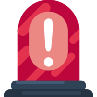 A red light with an exclamation mark on it png