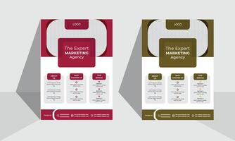 two vertical Business flyer templates design vector