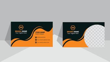 A professional business card design vector