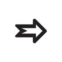 thin of thick unique arrows vector