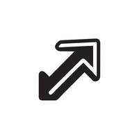 thin of thick unique arrows vector
