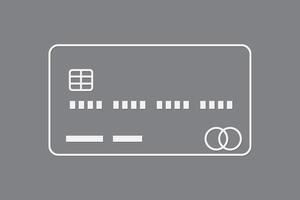 ATM card using lines for online transaction on dark background vector