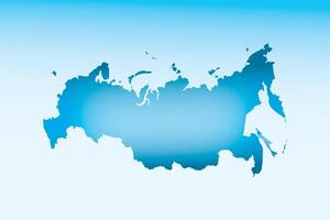 Blue Russia map ice with dark and light effect on light background illustration vector