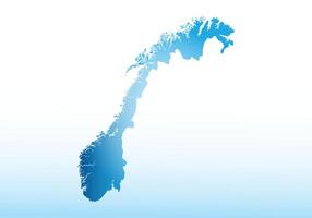 Blue Norway map ice with dark and light effect on light background illustration vector