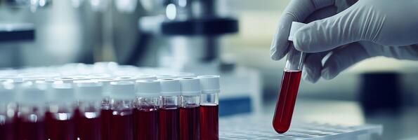 This image illustrates a hemoglobin typing test for diagnosing thalassemia, highlighting the importance of blood analysis in detecting hemoglobin variations linked to specific health conditions photo