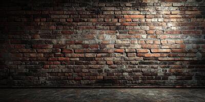 A beautifully textured and visually appealing brick wall that offers ample space for incorporating various text or design elements, providing a stunning backdrop for your creative projects photo