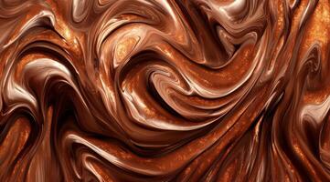 Imagine being enveloped in the rich, glossy texture of melted chocolate with deep brown tones and a hint of shimmerperfect for sweetthemed designs that captivate senses and spark cravings photo