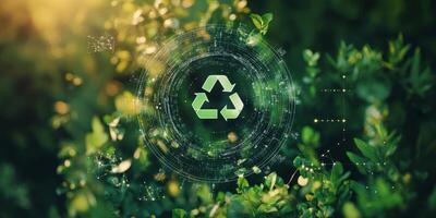 Explore the circular economy, highlighting the significance of reusing and recycling renewable resources to promote a sustainable, healthy, and vibrant environment for all, now and in the future photo
