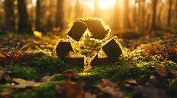 This is a beautiful and compelling representation of a circular economy, which emphasizes the critical importance of reusing and recycling materials in order to protect and preserve our environment photo