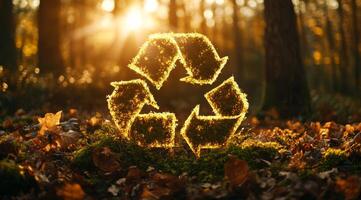 Promoting the reuse and recycling of renewable resources is vital for a sustainable future, highlighting the importance of environmental conservation and protection in our daily lives photo