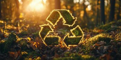 Explore the essence of the circular economy, emphasizing the importance of reusing and recycling renewable resources to protect our environment photo