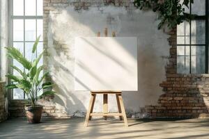 This chic loft features large windows for natural light, pristine white walls for elegance, and an open layout, providing a perfect canvas for artistic designs and inspiring creativity photo