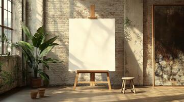 This is a spacious loft that boasts large, inviting windows and pristine white walls, offering a blank canvas that is perfect for design presentations and fostering endless creative inspiration photo