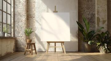 This spacious loft has large windows for abundant natural light, crisp white walls for a fresh backdrop, and serves as a blank canvas, ideal for design presentations and creative projects photo