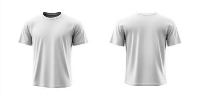 This trendy oversize white tshirt mockup showcases both front and back views, ideal for apparel design projects and fashion presentations, offering a clear visual for creative professionals photo