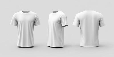 This oversized white tshirt mockup offers front and back views, ideal for design presentations, apparel branding, and showcasing your unique creative ideas and styles in various contexts photo