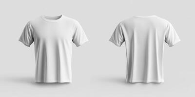 This versatile white oversize tshirt mockup features both front and back views, making it ideal for effectively showcasing various designs, logos, and branding elements in a stylish manner photo