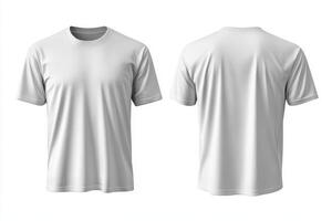 This impressive mockup effectively showcases an oversized white tshirt, presenting detailed front and back views. Its the ideal canvas for displaying various designs or branding concepts and ideas photo