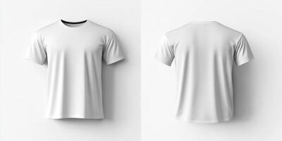 This is a pristine mockup of a white oversize tshirt that displays both the front and back views. This design is perfect for fashion concepts, branding applications, and various presentation needs photo