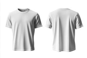 This stylish white oversize tshirt mockup includes both front and back views, making it an ideal choice for showcasing apparel design and enhancing presentations in various creative projects photo