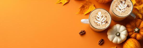 Enjoy a cozy pumpkin latte filled with rich seasonal flavors, perfect for fall gatherings and sweet treats. This delightful drink warms you on chilly October days, creating joy with every sip photo