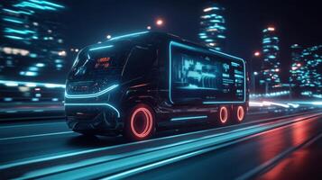 Discover the groundbreaking selfdriving delivery van that significantly improves urban logistics, enabling exact and efficient package delivery through a userfriendly smartphone application photo