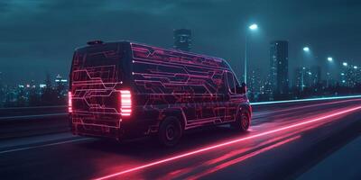 Explore the future of urban delivery with GPStracked selfdriving vans that deliver packages to your doorstep, all managed through a userfriendly smartphone app for enhanced customer service photo