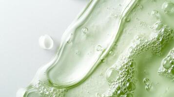 Experience the refreshing texture of this unique green serum, crafted for wellness and skincare. It combines natures purity with innovative science for remarkable results in skin health photo