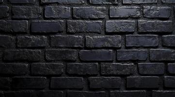This image offers a closeup view of a striking black brick wall, highlighting its textured pattern and the aesthetic appeal of architectural structures depicted in an eyecatching abstract form photo