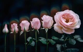 Rose Blooming Sequence for a Timeless Valentine Background photo