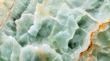 Detailed view of prehnite showing gentle green tones and clear surfaces photo