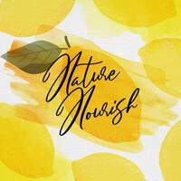 Dietitian Nutritionist Business Card Template with Lemon Pattern